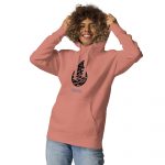 Unisex Premium Hoodie - Oriental Calligraphy Drop