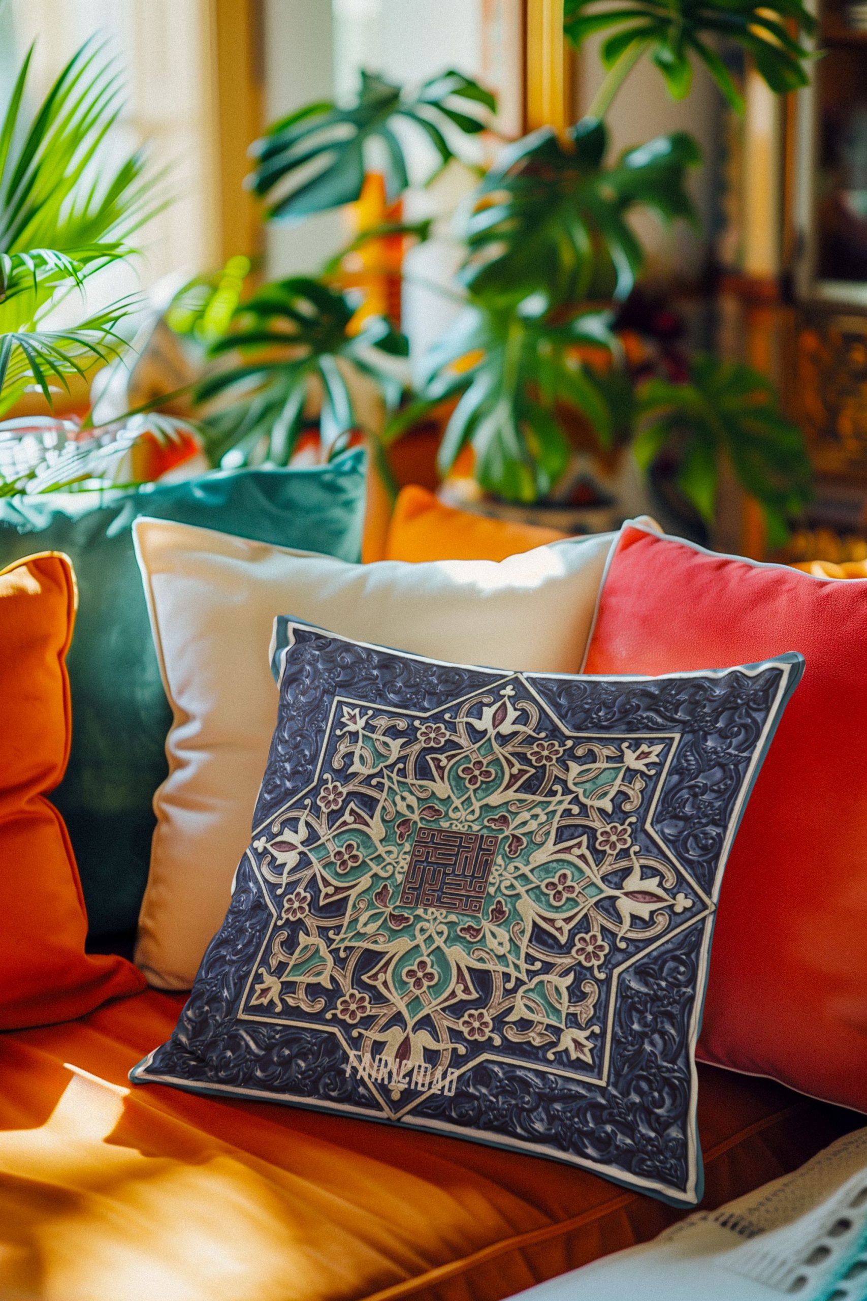 Premium Pillow Case - Oriental Tile Octagon Premium Pillow Case - Oriental Tile Octagon