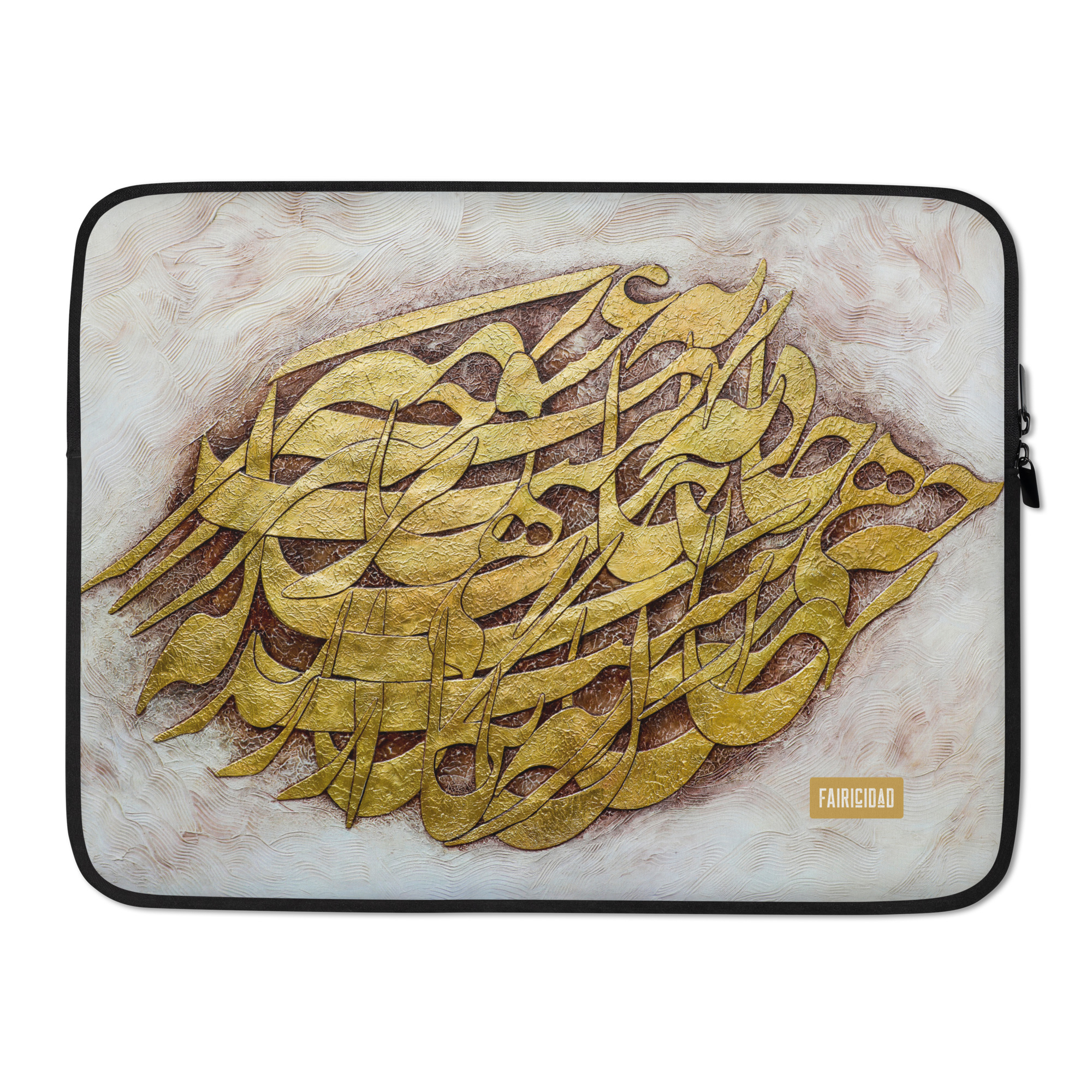 Laptop Sleeve - Oriental Calligraphy Oval