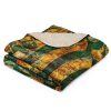 Sherpa blanket - Orient Calligraphy green
